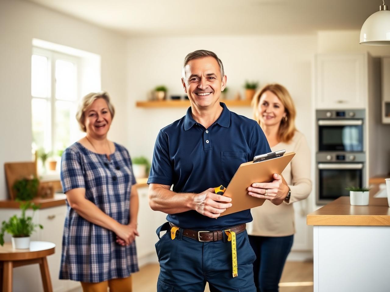 Surveyor visiting a home in Aberdare